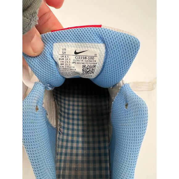 Nike Court Low Top  All Day Play White & Cherries‎ 5Y - Picture 4 of 5